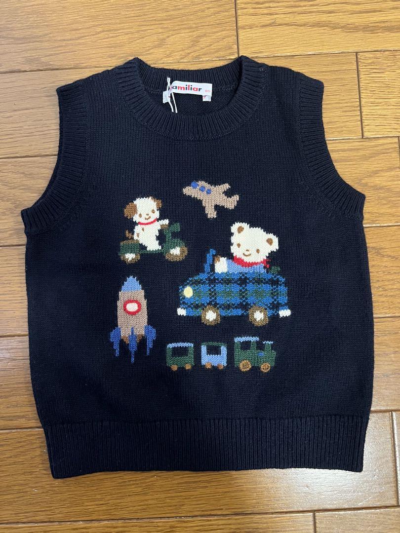 ファミリア ニットベスト 80サイズ