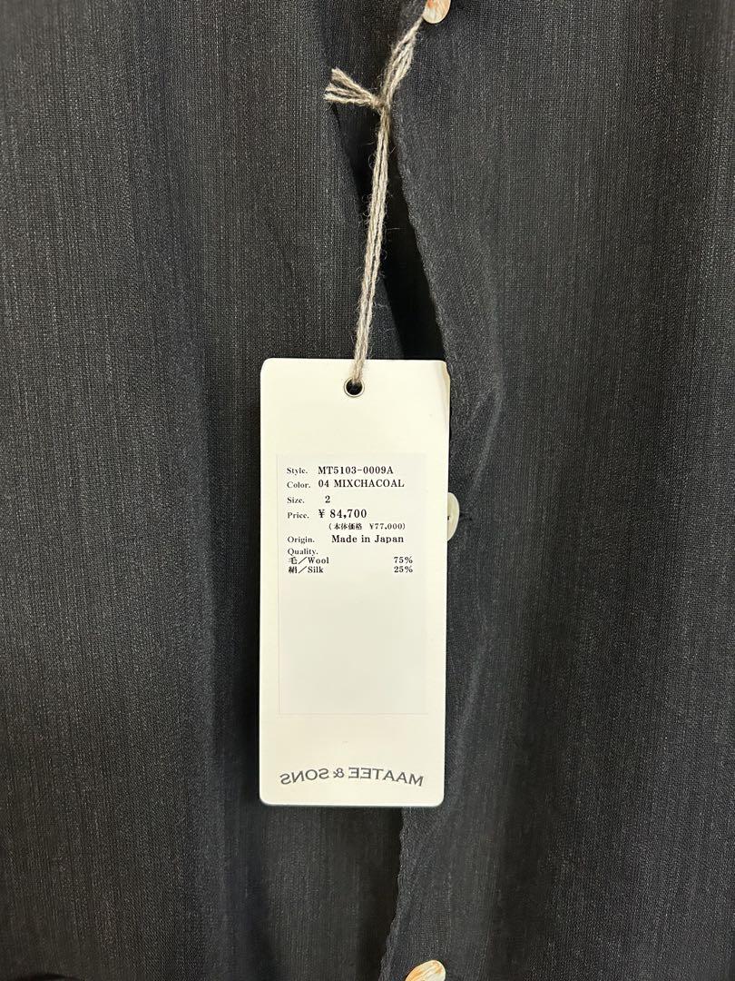 最終値下げMAATEE&SONS折って折ってHAND shirtsJKsize2