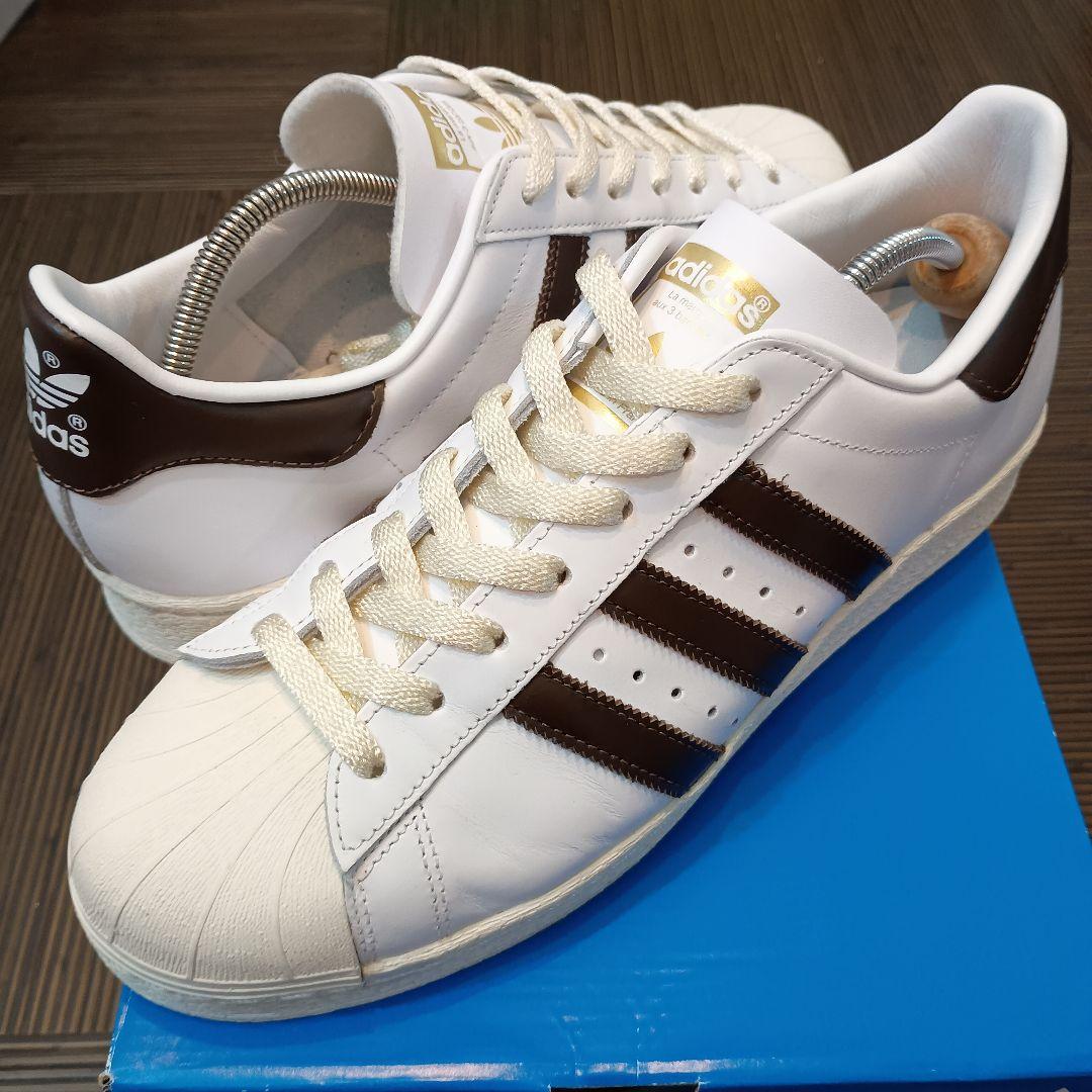 adidas BILLY'S別注 SUPERSTAR 82 白x茶 28センチ