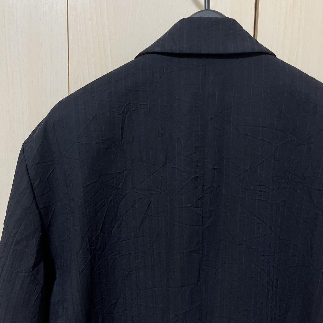 19AW ISSEY MIYAKE MEN シワ加工ストライプジャケット