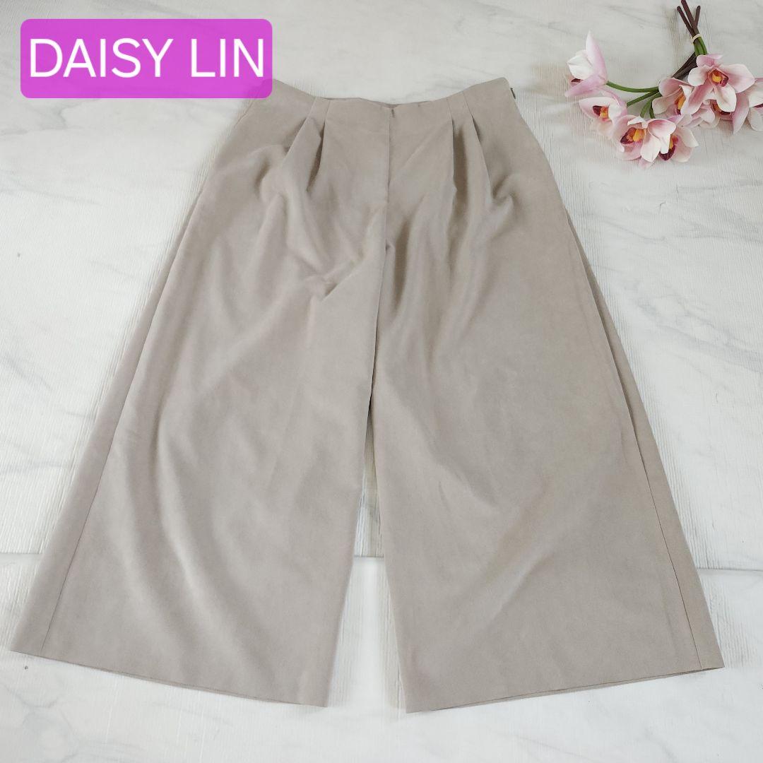 DAISY LIN フェイクスエードワイドパンツ 40サイズ ベージュ