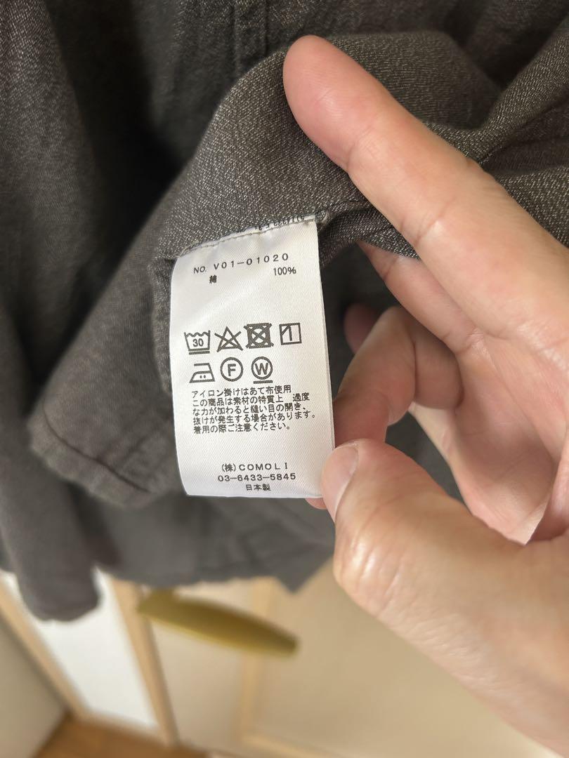 COMOLI 22SS コットンヨリ杢ジャケット 3 グレー