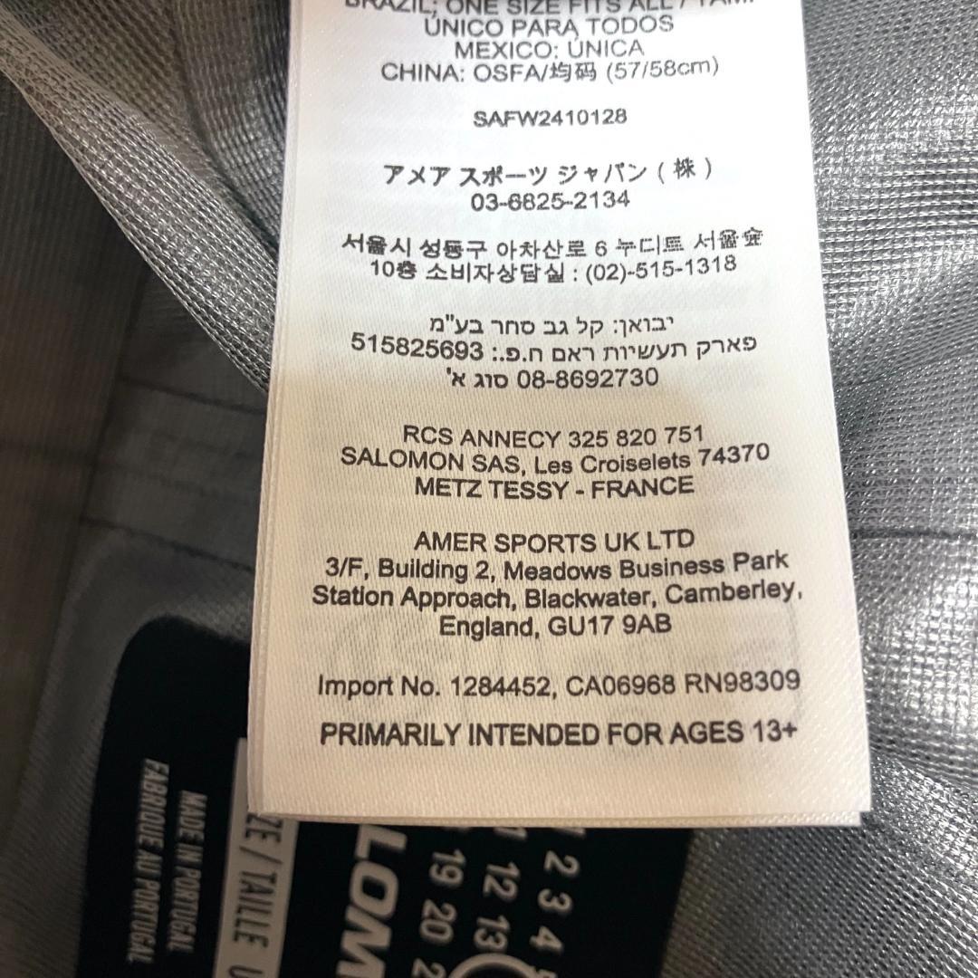 新品 24aw Salomon マルジェラ コラボ キャップ 黒 17089