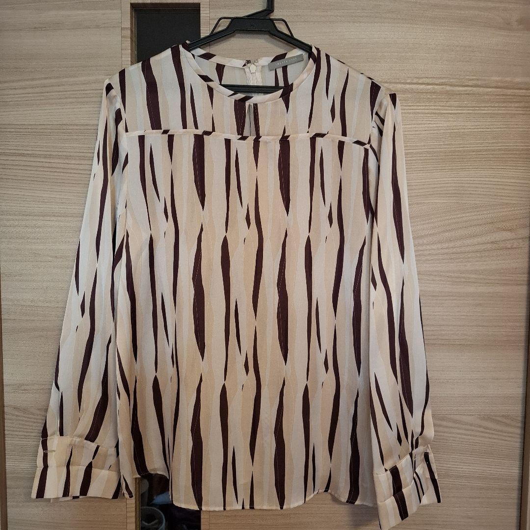 theory luxe ゼブラ柄長袖ブラウス 40