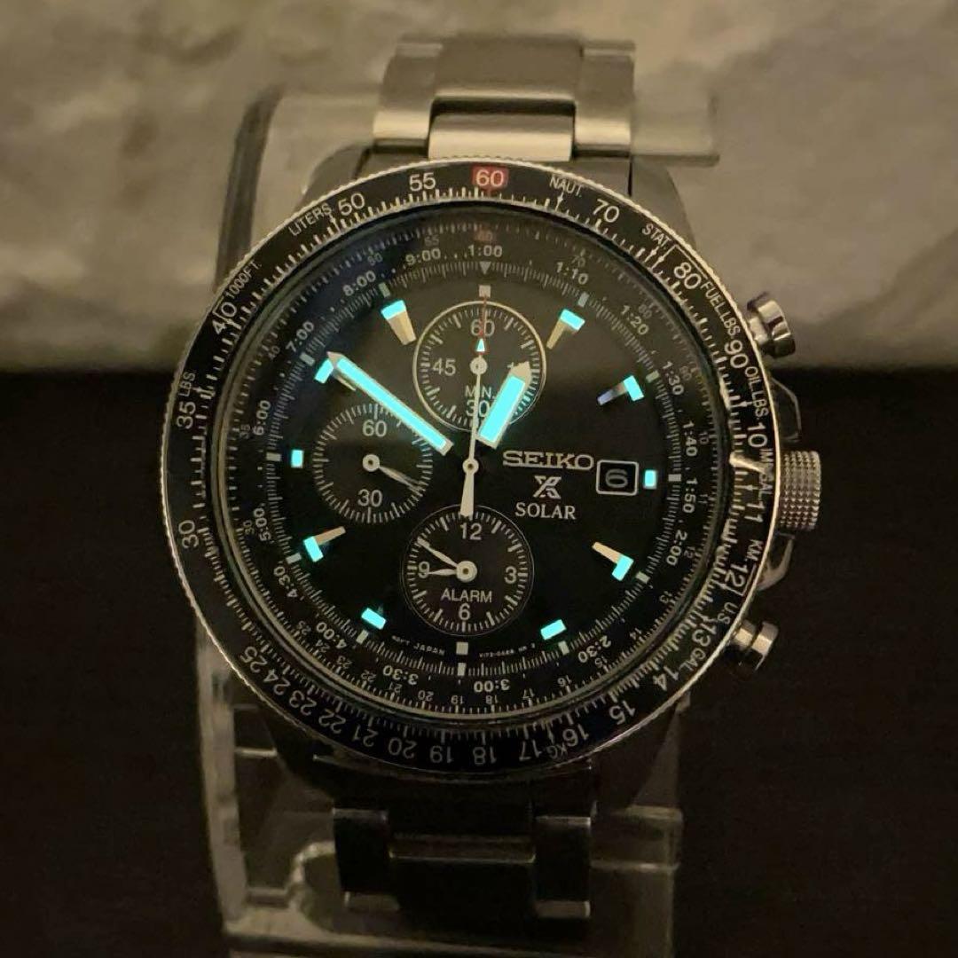 【稼働品】セイコー/SEIKO PROSPEXスカイプロフェッショナル ソーラー 稼働品】セイコー/SEIKO PROSPEXスカイプロフェッショナル ソーラー