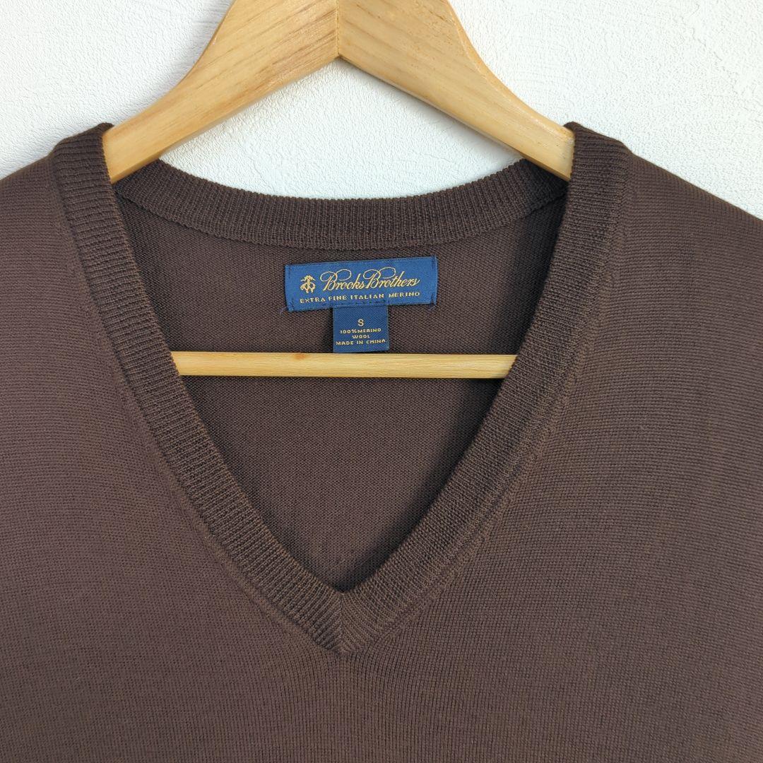 Brooks Brothers ブラウン Vネック ベスト