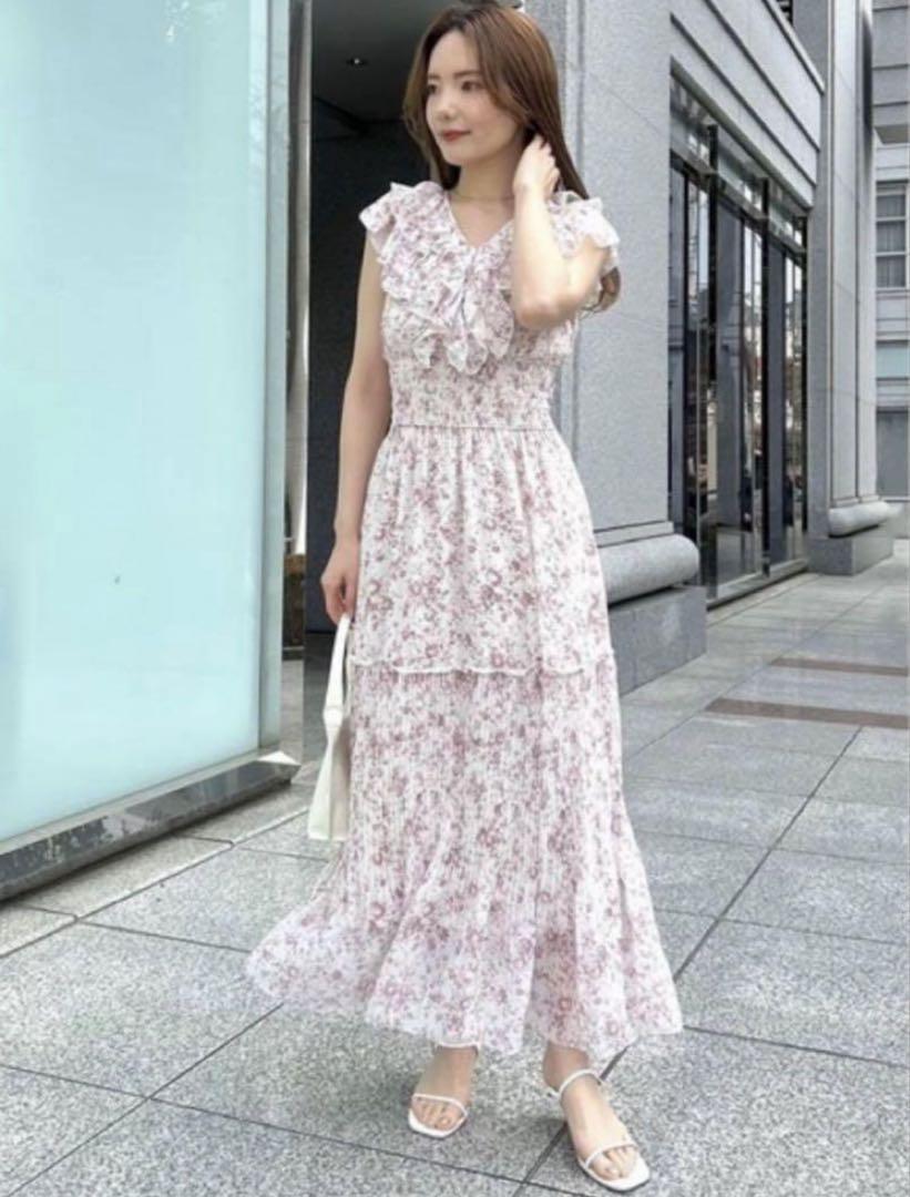 【限定価格】snidel♡ Sustainableプリーツフリルワンピース