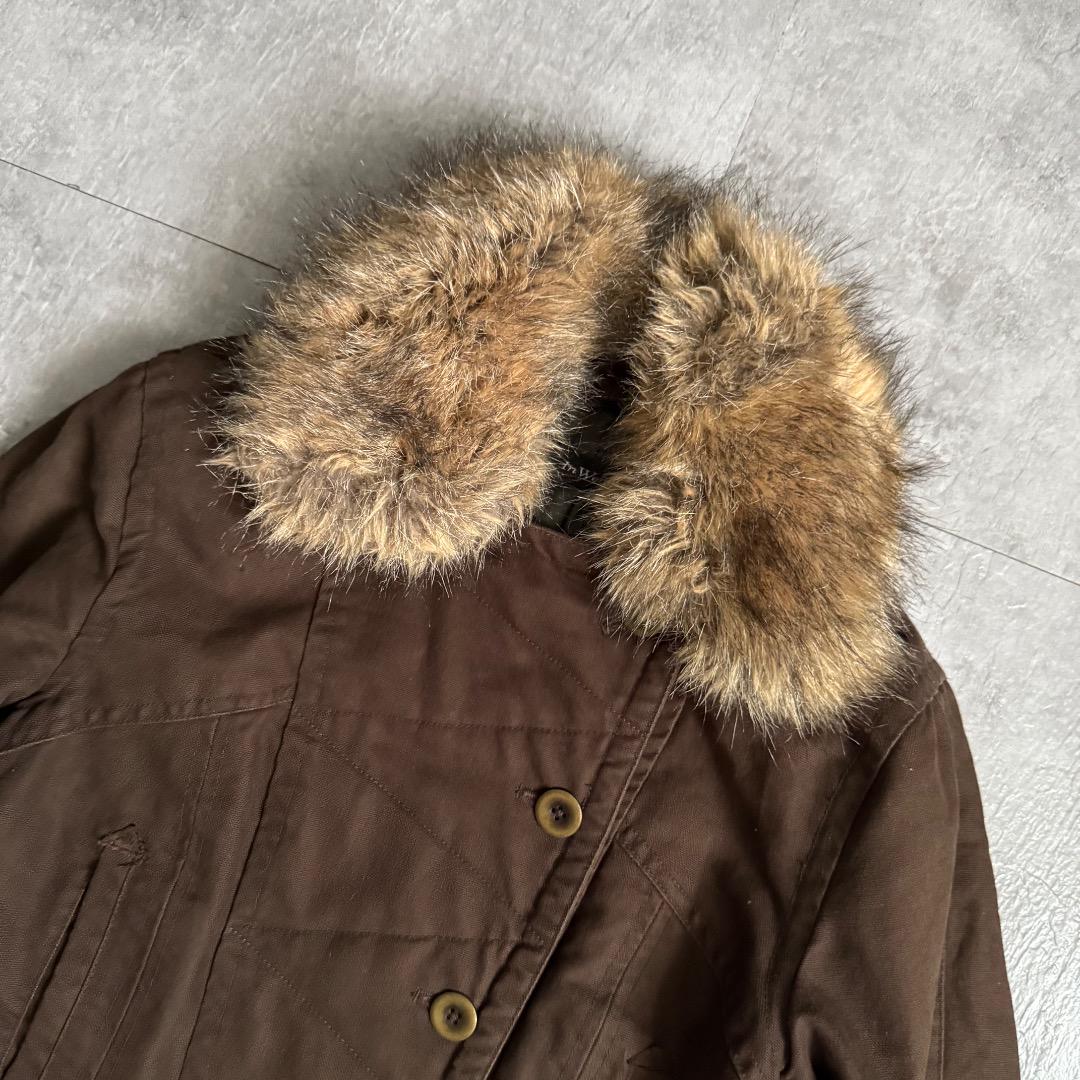 グランジInwear ミリタリージャケットy2k茶系ダークコア