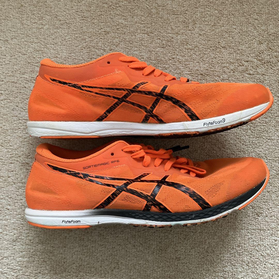 （中古品）アシックスランニングシューズ SORTIEMAGIC RP6 オレンジ