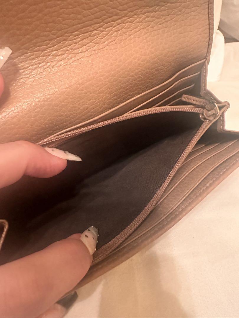 【 すぐ発送 】GUCCI 長財布 ゴールド×ベージュ
