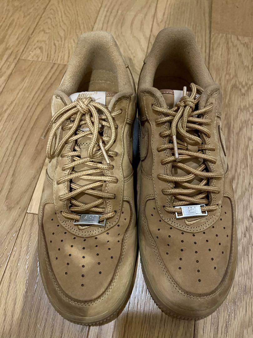 美品NIKE AIR FORCE 1 SUPREME wheat 画像5