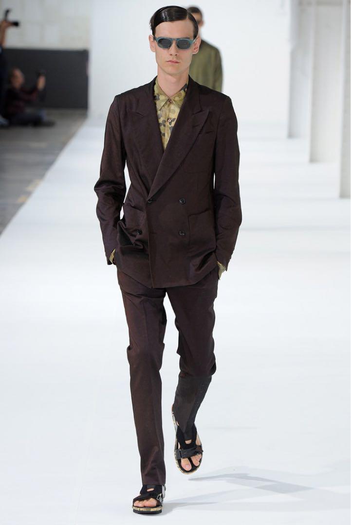 DRIES VAN NOTEN グレー ダブルブレストジャケット　2013SS
