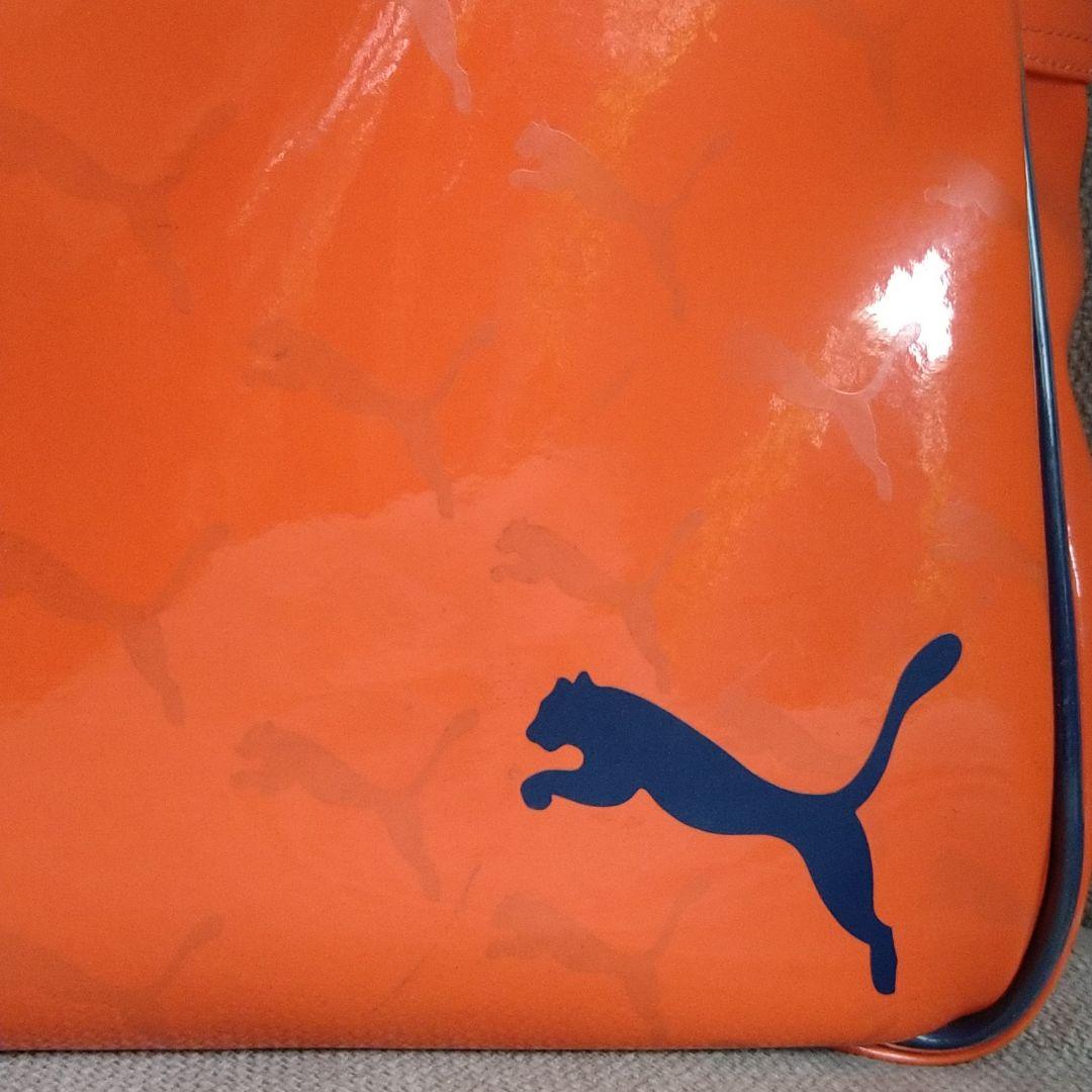 【希少柄】PUMA プーマ エナメル スポーツバッグ