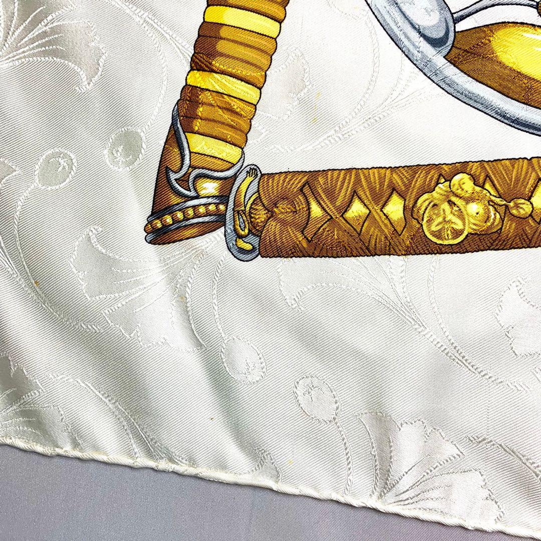 エルメス　スカーフ　カレ90 大名日出る国の皇子 HERMES】【DAIMYO】【日出る国の皇子】【フランス製】エルメス