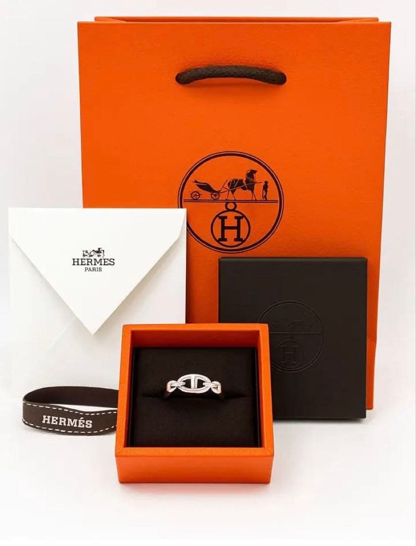 HERMES エルメス シェーヌダンクル アンシェネ リング 53号