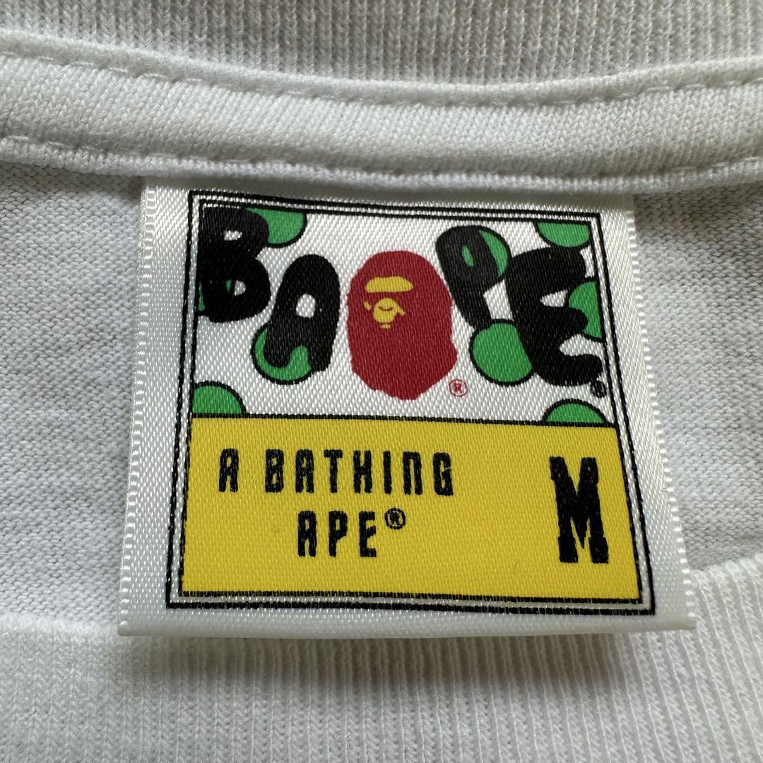 【ABATHINGAPE】アベイシングエイプ M Tシャツ ホワイト 半袖
