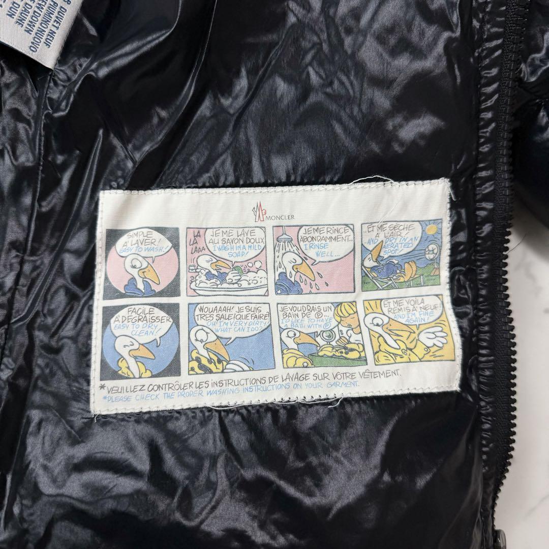 美品 モンクレール BADIA バディア ダウンジャケット 黒 サイズ1