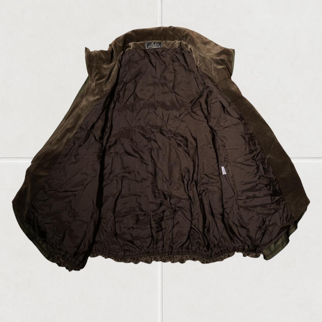 J1595＠ EIKO KONDO フレアシルエット ロングコート L カーキ J1595＠ EIKO KONDO フレアシルエット ロングコート L カーキ