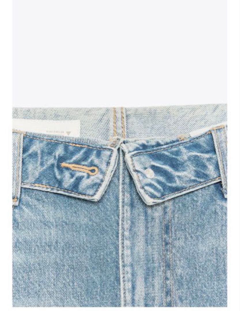 正規品⭐︎ZARA TRF 折り返しウエストバンド ミッドライズジーンズ 34