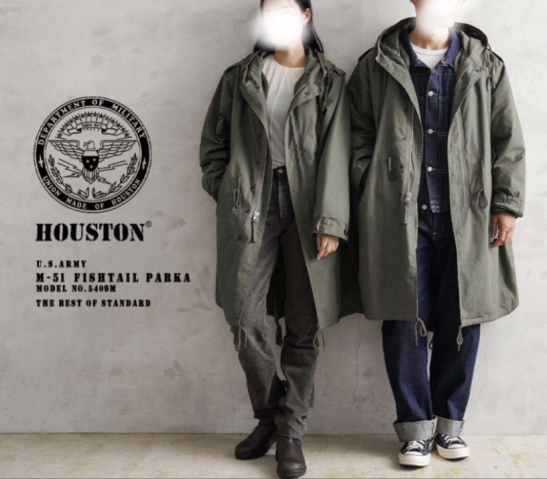 HOUSTON ヒューストン 米軍 M-51パーカ モッズコートUSED L-R