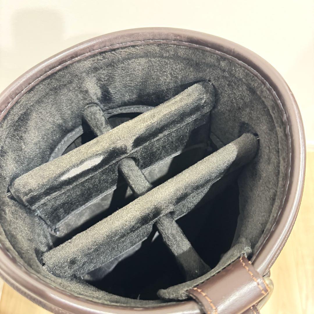 希少廃盤】 BURBERRY バーバリー ブラウンレザー キャディバッグ