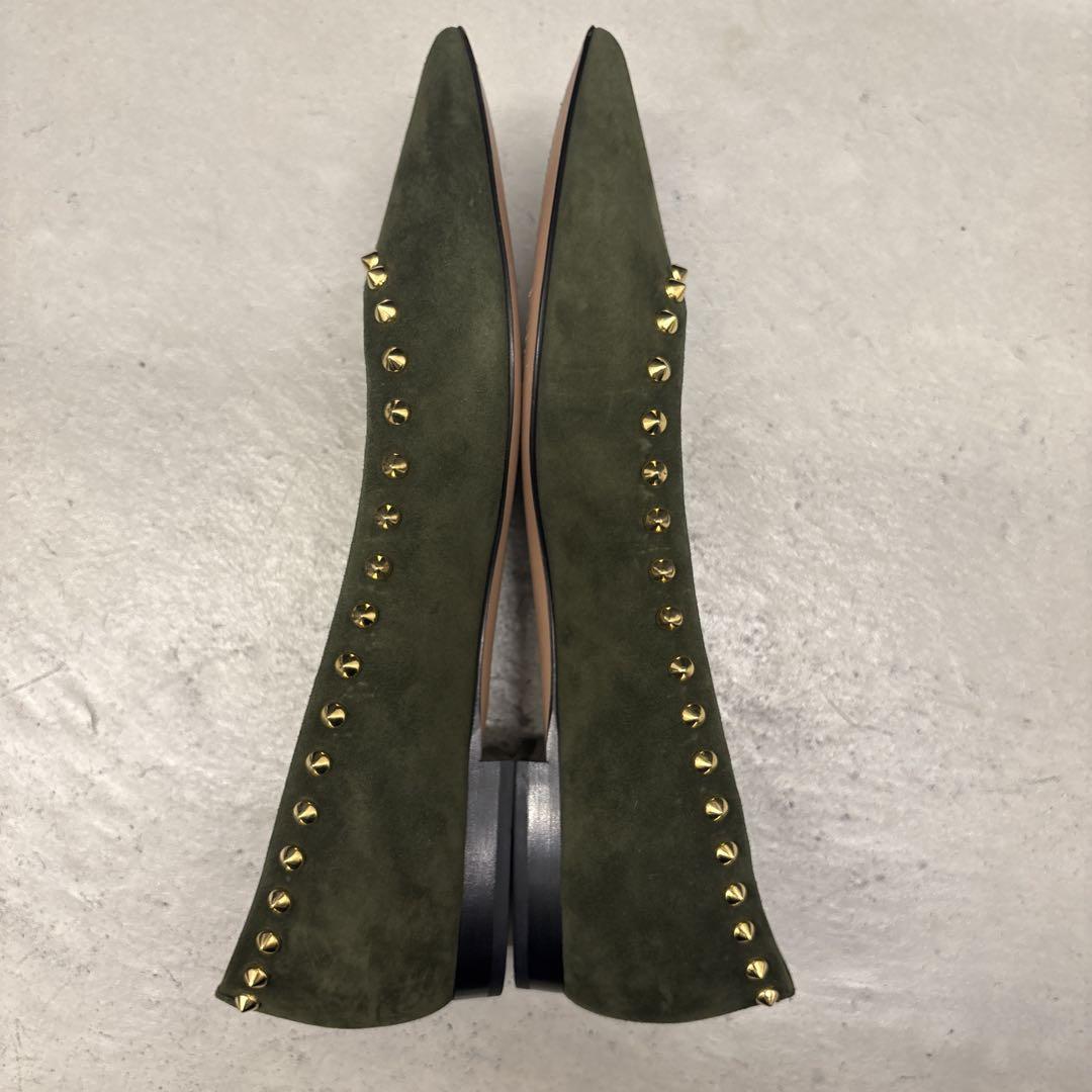 PELLUCCIO スタッズ付きフラットシューズ 37