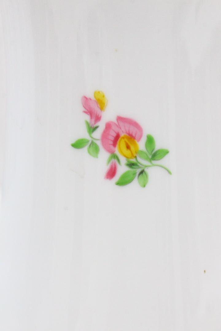 ▲希少  Meissen マイセン フラワーベース 花瓶 花文 金彩