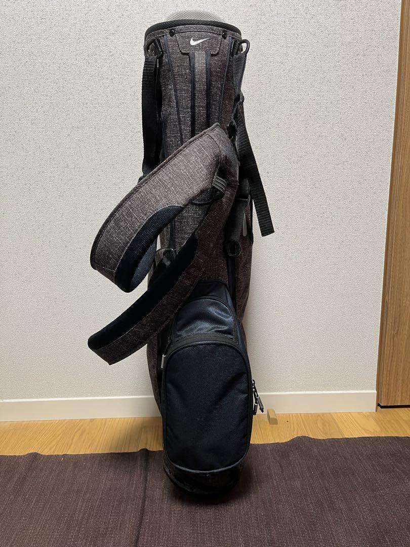 【美品】NIKEキャディバッグ　グレー　スリム