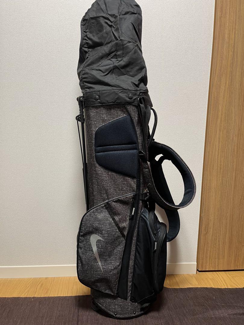 【美品】NIKEキャディバッグ　グレー　スリム
