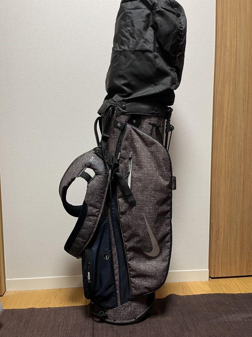 【美品】NIKEキャディバッグ　グレー　スリム