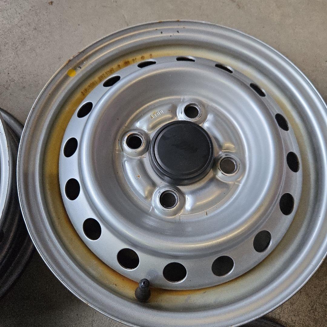ホイール 4本セット J12X350B 12インチ以下　鉄チン　軽トラ用