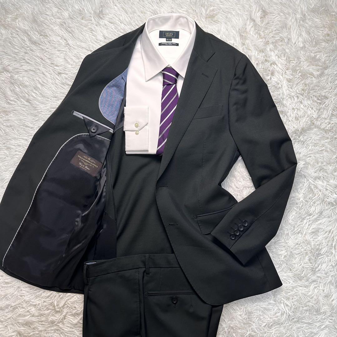 未使用級】XLサイズ カノニコ生地 MALE & Co. セットアップスーツ