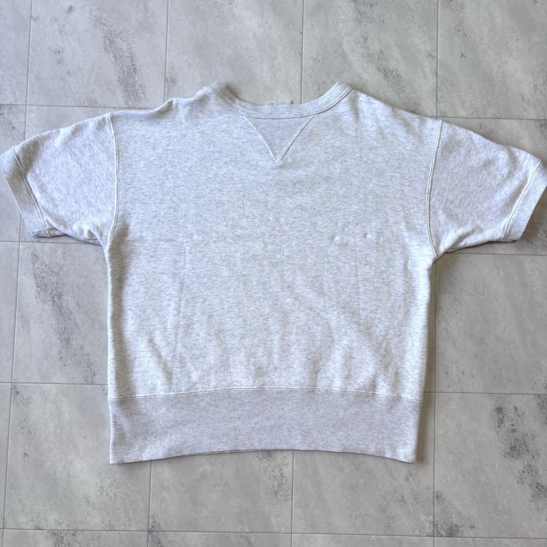 【名品図鑑】チャンピオン 染み込み半袖スウェット はめ込みVガゼット ランタグ 名品図鑑】チャンピオン 染み込み半袖スウェット はめ込みV