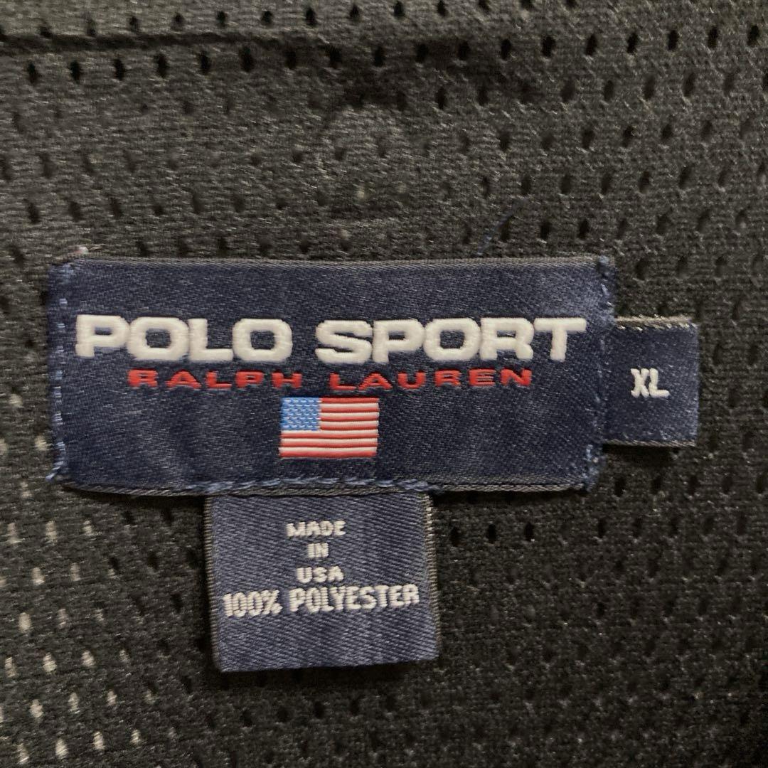 90sヴィンテージUSA製古着POLO SPORTポロスポーツフリースベストXL