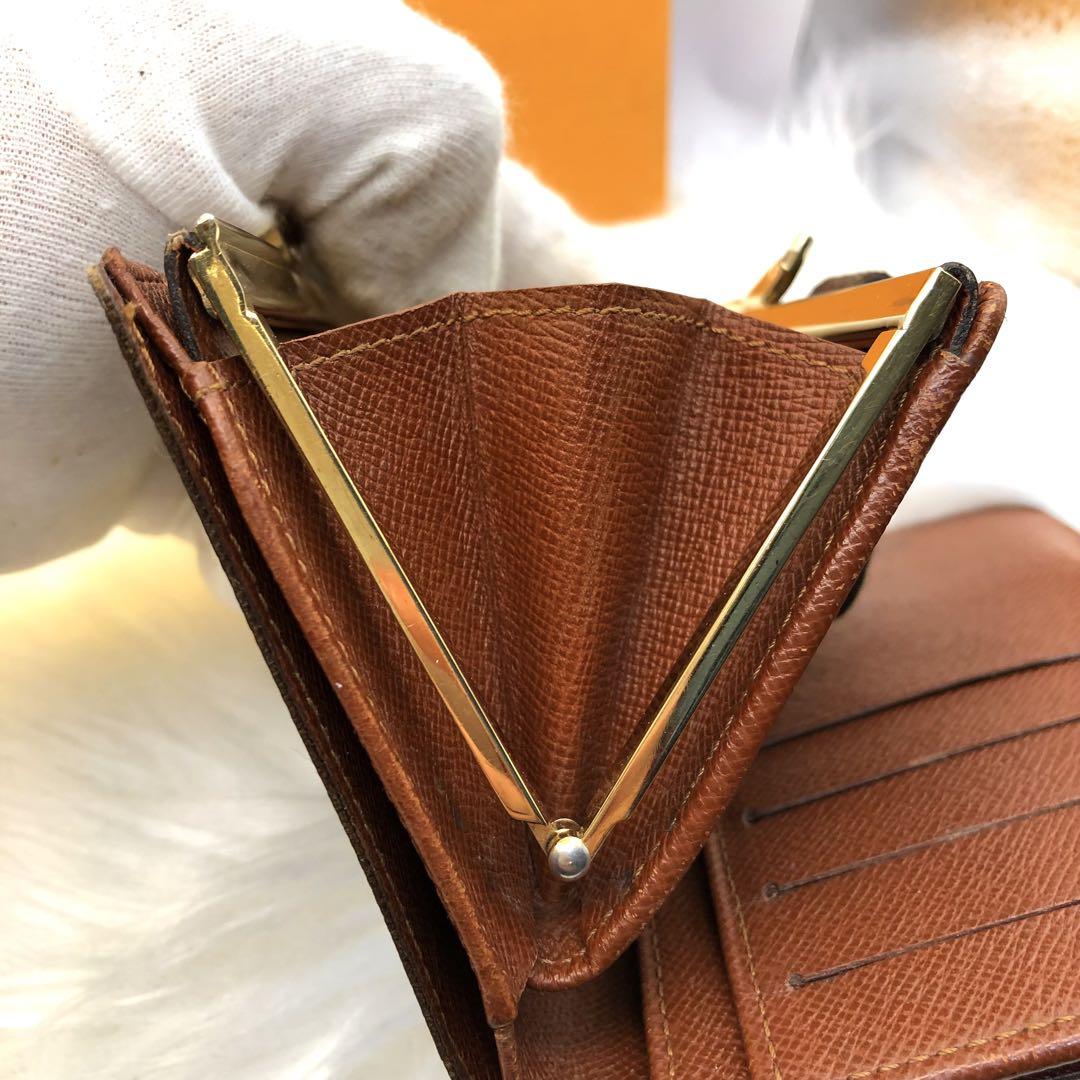 ✨大人気✨ルイヴィトンモノグラム ポルトフォイユヴィエノワ がま口折り財布 画像16