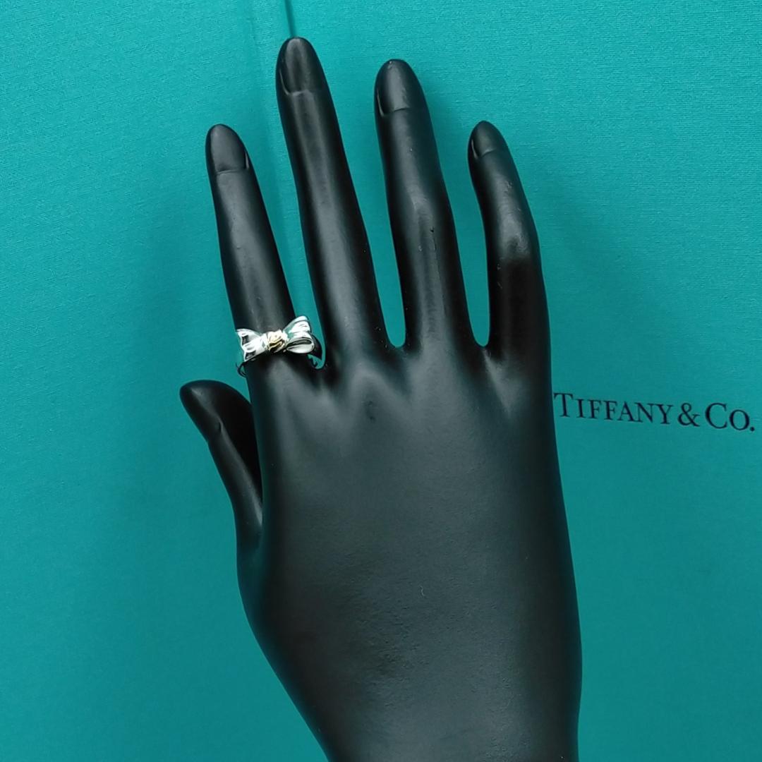★SALE★【TIFFANY&Co.】リボン　コンビ　リング　１１号　1906