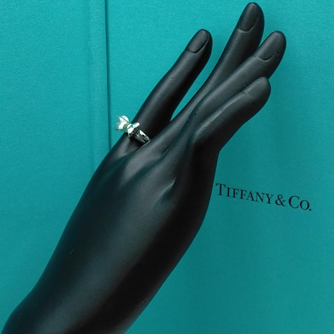 ★SALE★【TIFFANY&Co.】リボン　コンビ　リング　１１号　1906