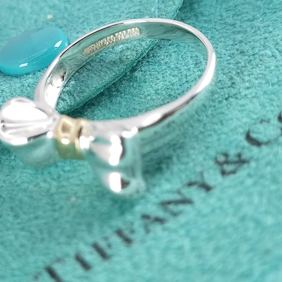 ★SALE★【TIFFANY&Co.】リボン　コンビ　リング　１１号　1906