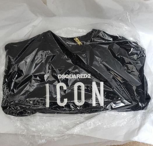新品登場 DSQUARED2 ICONロゴ刺繍 メルカリ - ブラック スウェット トップス