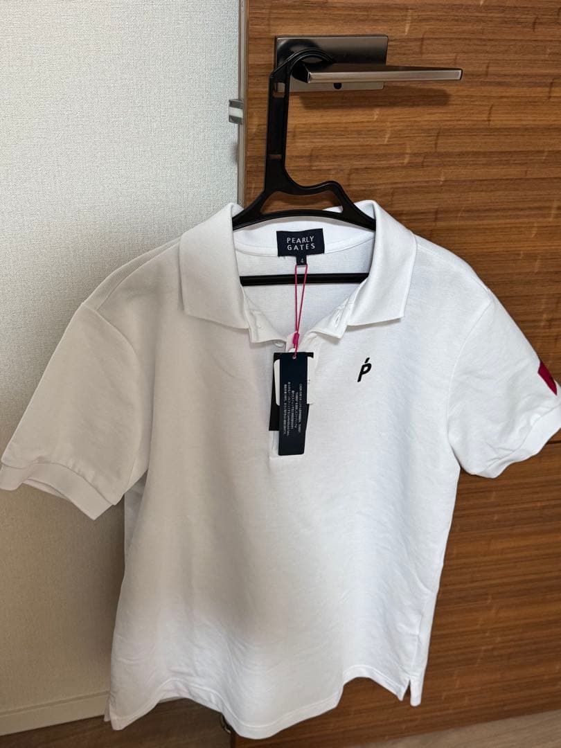 PEARLY GATES ポロシャツ M ホワイトM PEARLY GATES