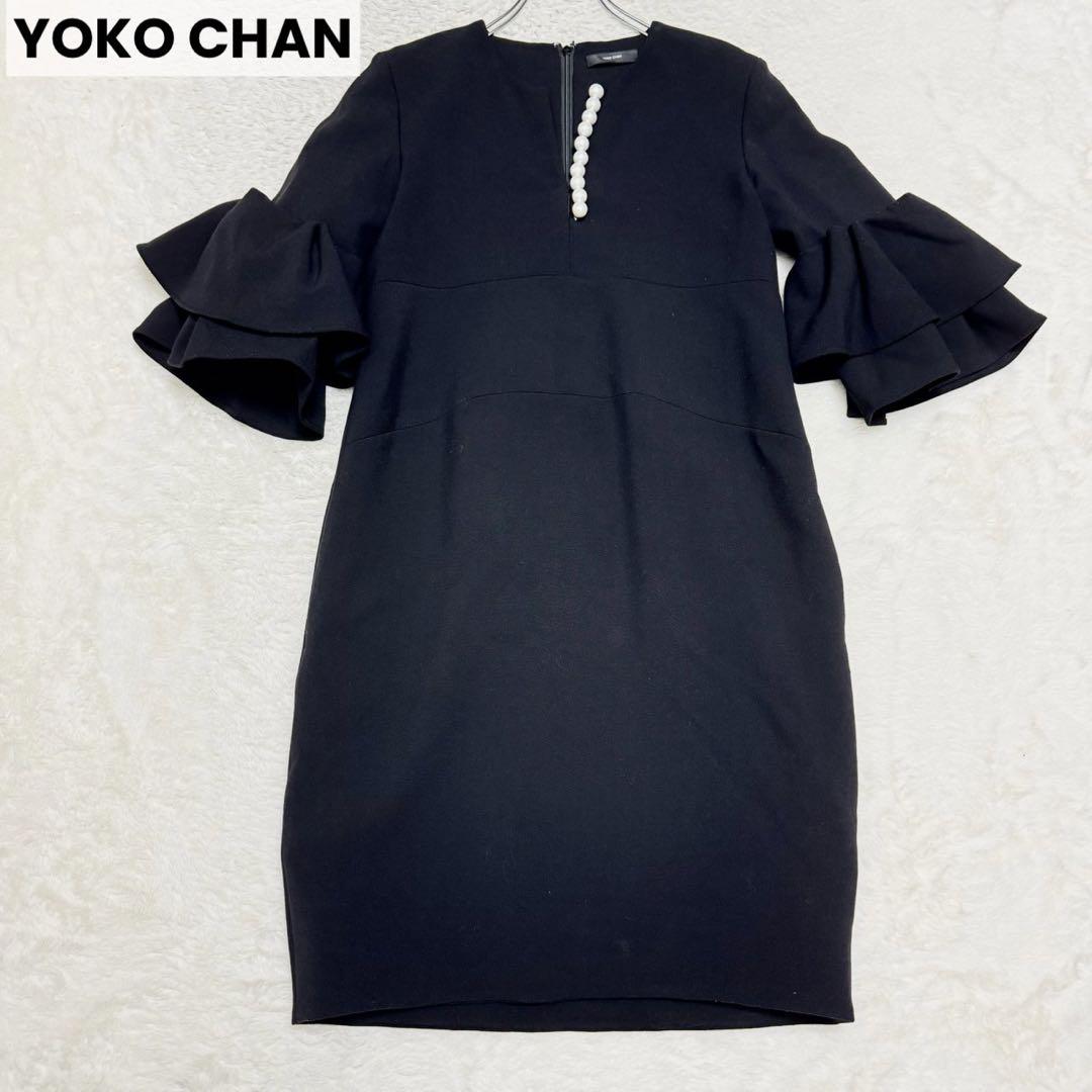 人気便利グッズ ヨーコチャン YOKOCHAN チュニック 黒 パール