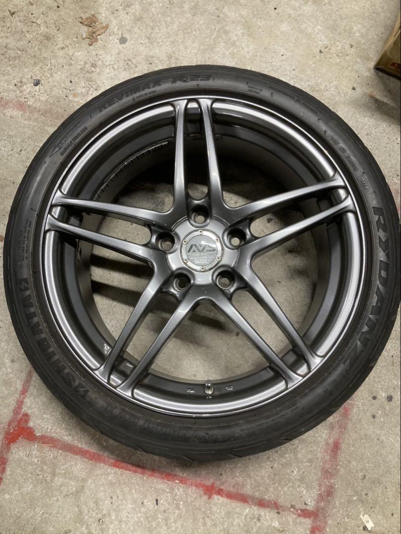 AVS MODEL5 モデル5 17インチ 7j 5穴114.3 ドリケツ