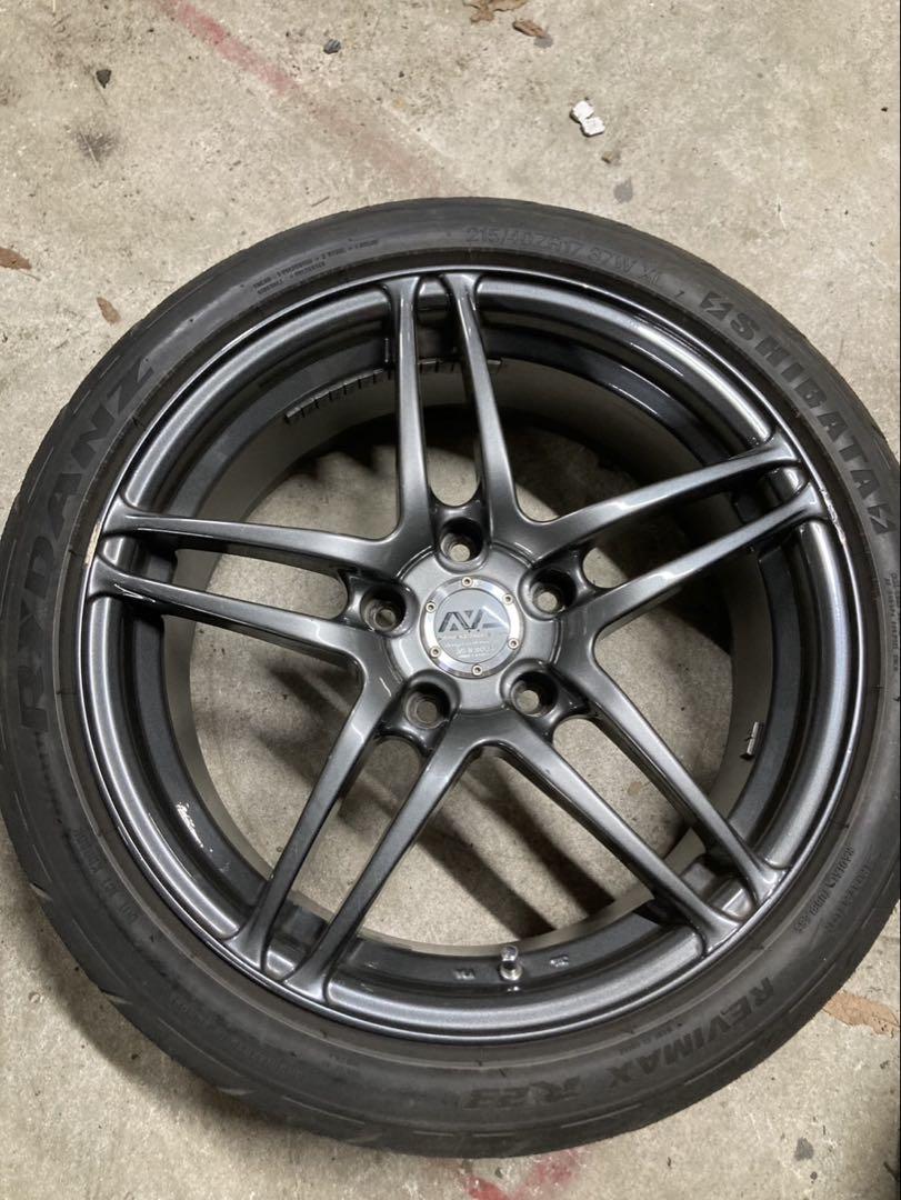AVS MODEL5 モデル5 17インチ 7j 5穴114.3 ドリケツ
