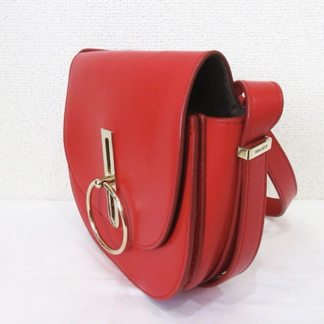 美品 ニナリッチ　コンパス クロスボディショルダーバッグ レッド×ゴールド金具