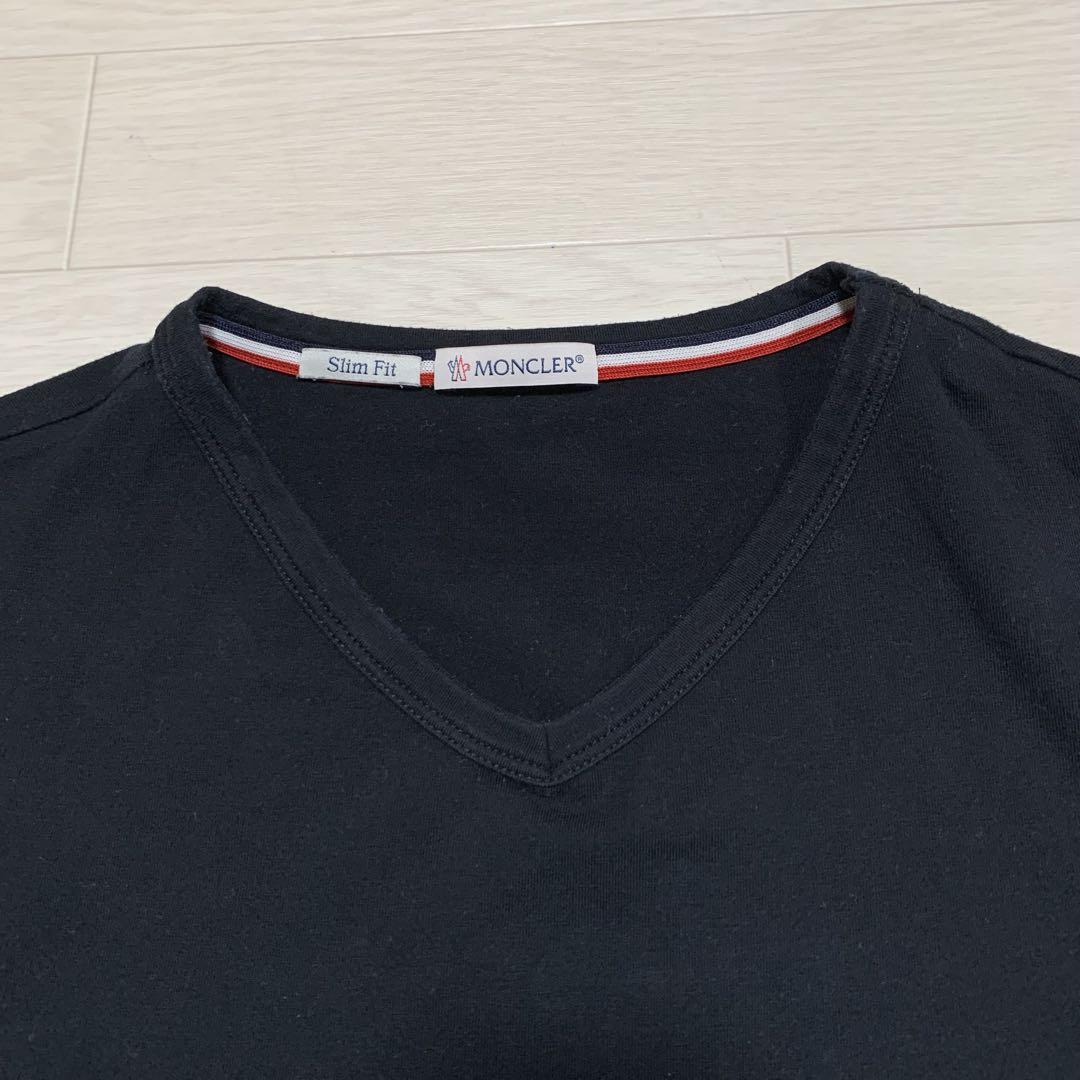 国内正規品］MONCLER スリムフィット ブラック Tシャツ 4S427