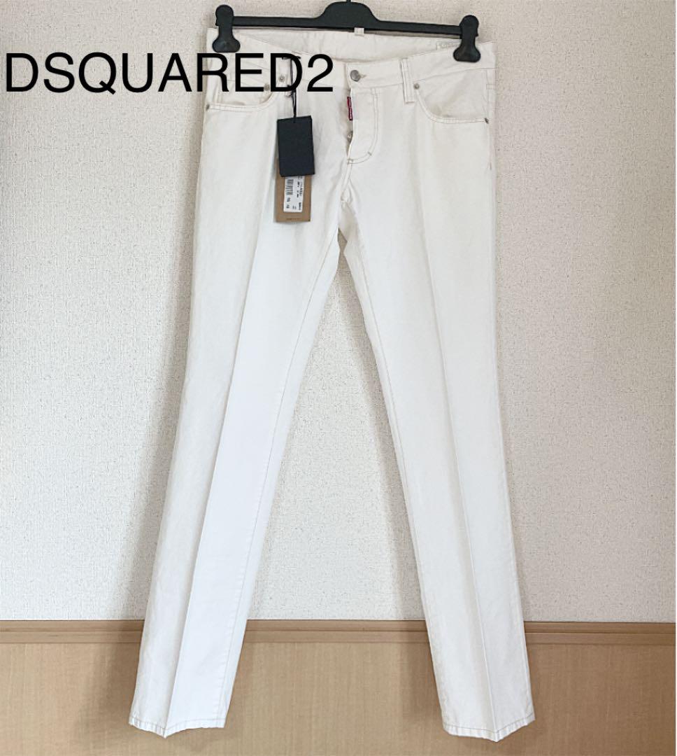 L超格安価格 Dsquared2 ディースク カラーデニム メンズ48 ホワイト デニム ジーンズ パンツl 8 858 Www Wearyellownebraska Org