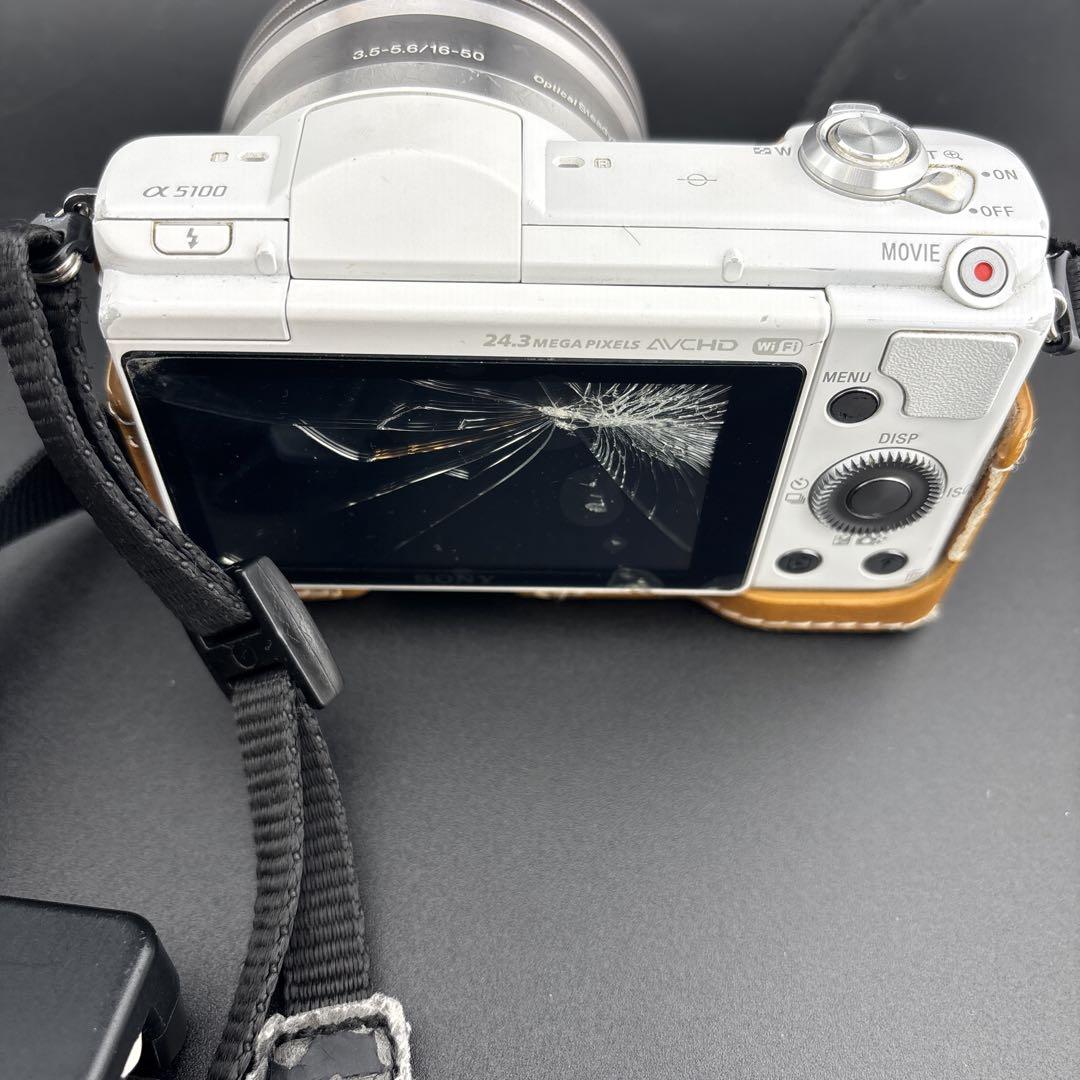 α5100 SONY ホワイト　ミラーレス　カメラ　ダブルズームキット