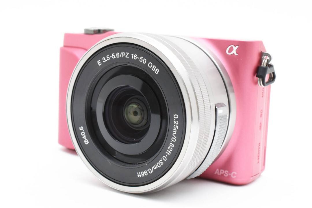 シャッター数1750回 SONY NEX-3N ピンク レンズセット