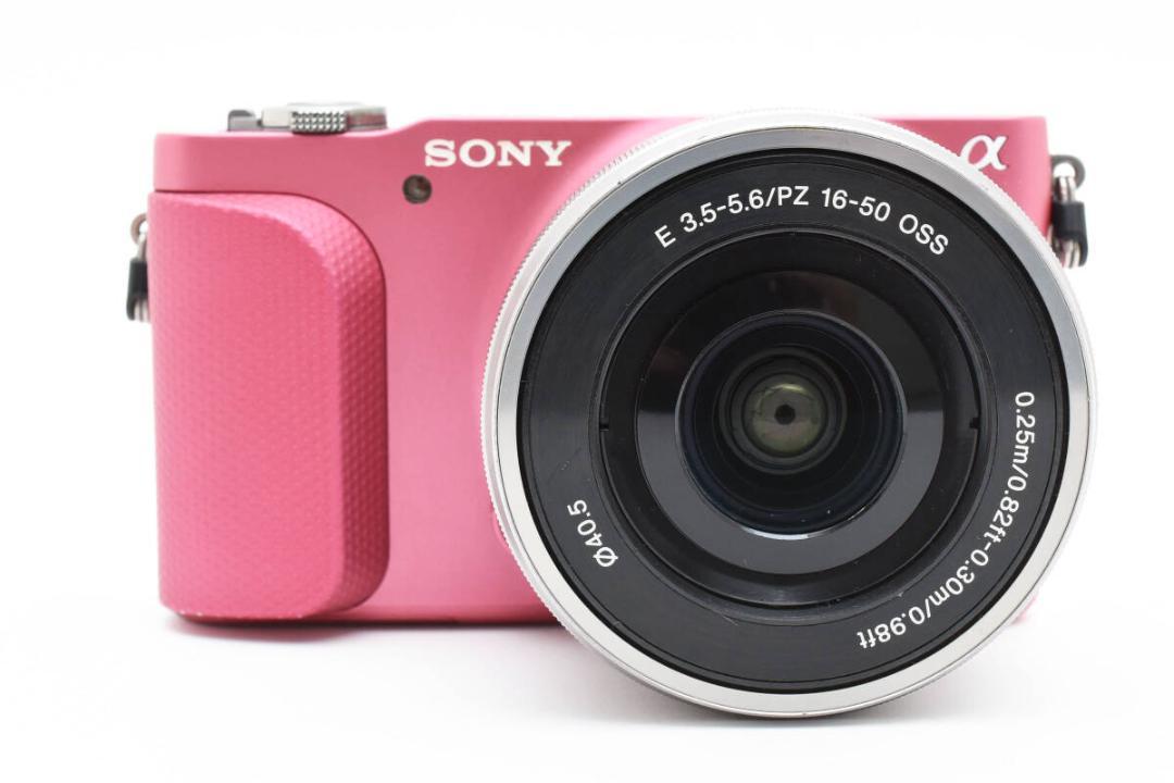 シャッター数1750回 SONY NEX-3N ピンク レンズセット