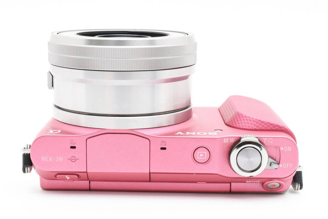 シャッター数1750回 SONY NEX-3N ピンク レンズセット